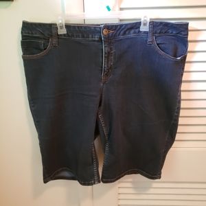 St. John's Bay Bermuda jean shorts women's sz 20W
